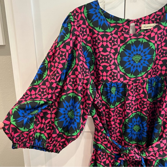 Elisamama Simi Dress Pop over Geometric print Size 2XL - Picture 5 of 15